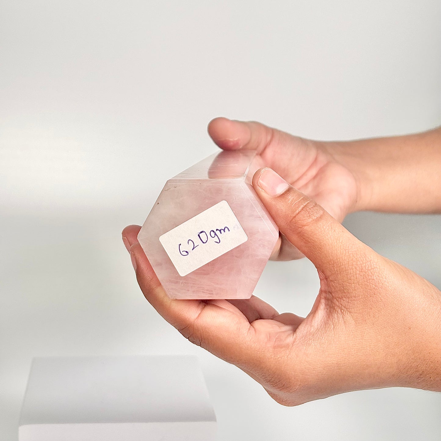 Rose Quartz Six-Facet Tower – 620g - Attract Love • Heal Emotionally • Radiate Compassion