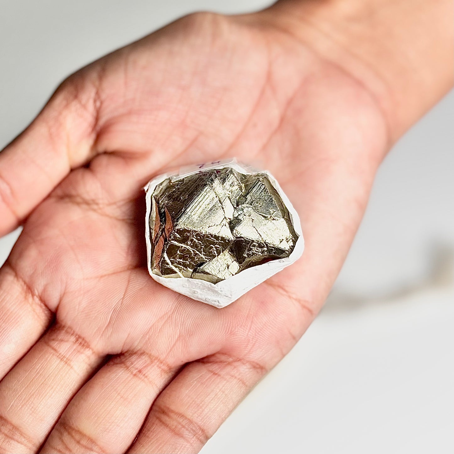 Peruvian Pyrite Cluster – 36g -Golden Brilliance & Striking Presence