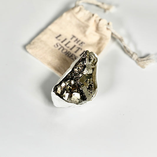 Peruvian Pyrite Cluster – 236g -Golden Brilliance & Striking Presence