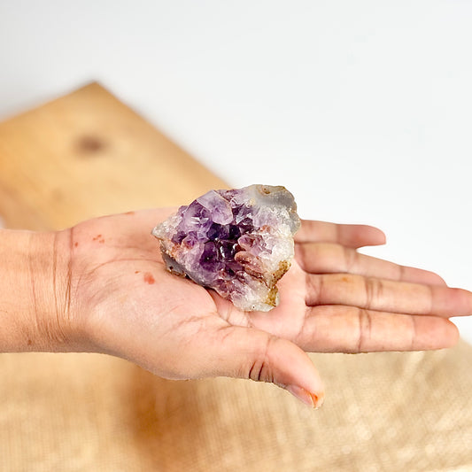 Amethyst Cluster - 92 Gm | Helps activating Third Eye & Psychic abilities