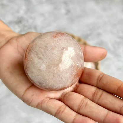 Fire Quartz Sphere | Self worth & Self esteem