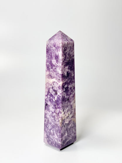 Four Facet Lepidolite Tower – 705g - Soft Tones & Steady Presence