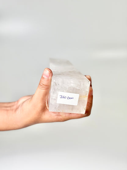Four Facet Clear Quartz Tower – 760g - Amplify, Align & Awaken