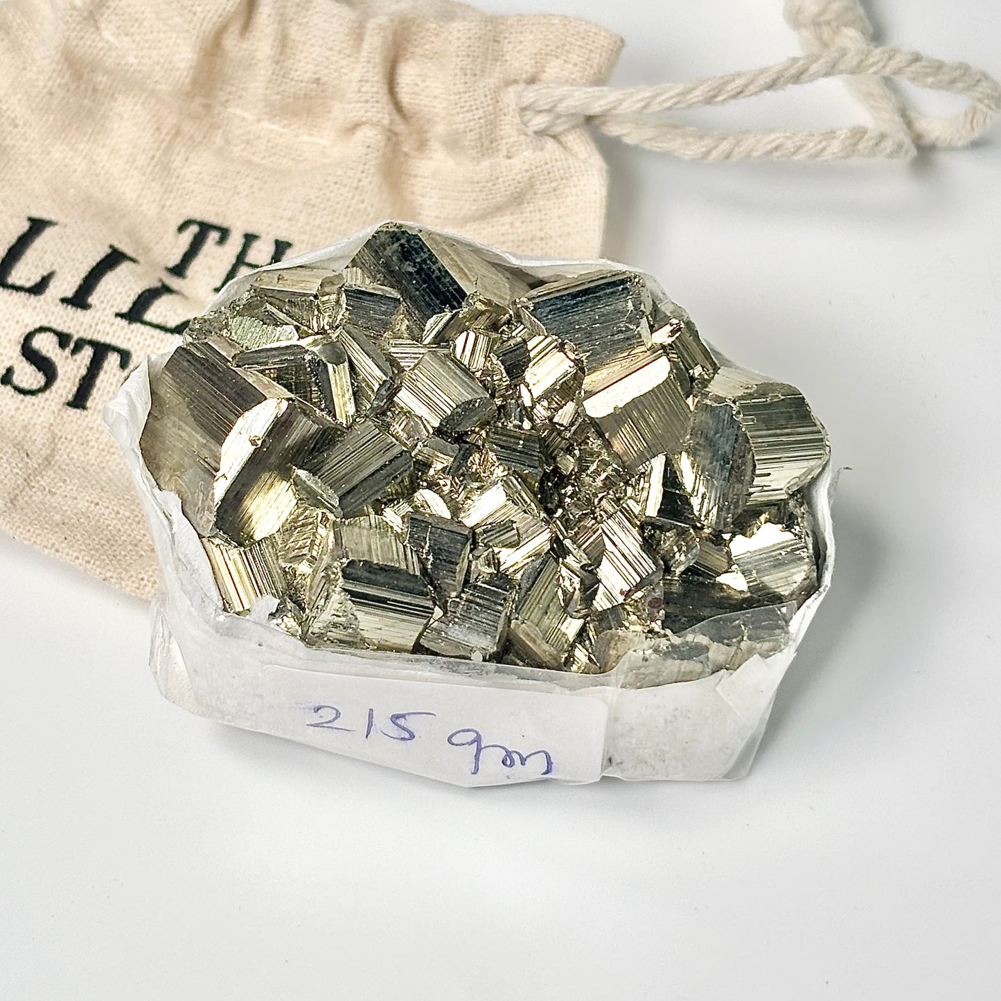 Peruvian Pyrite Cluster – 215g -Golden Brilliance & Striking Presence