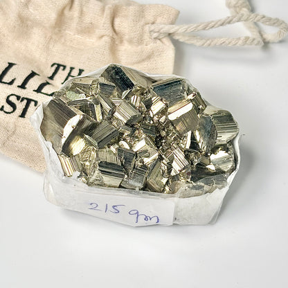 Peruvian Pyrite Cluster – 215g -Golden Brilliance & Striking Presence