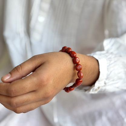 Red Jasper Mini Tumble Bracelet |