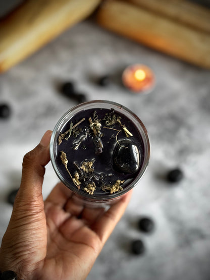 The Morrígan Altar Candle – 200 g Soy Wax Jar Candle for Ritual & Devotion