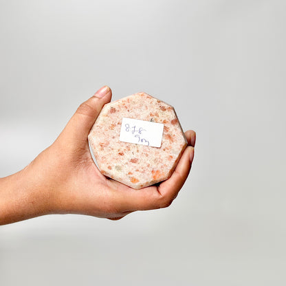 Eight Facet Sunstone Tower – 878g - Radiance, Warmth & Uplifting Energy