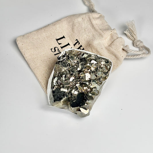 Peruvian Pyrite Cluster – 195g -Golden Brilliance & Striking Presence