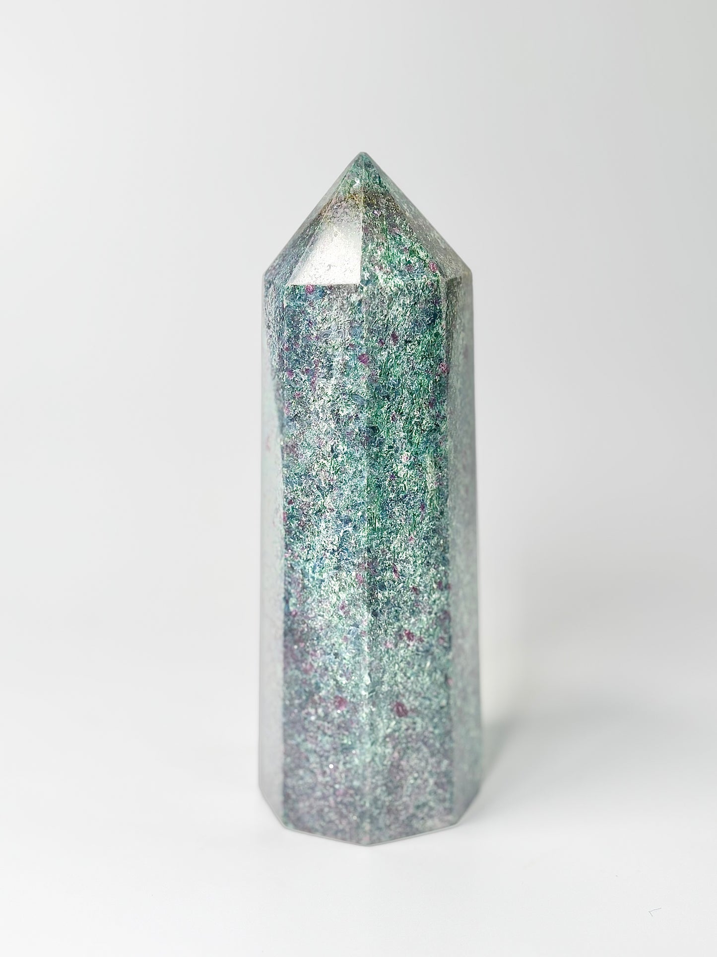 Eight Facet Ruby in Kyanite Tower – 758g -Distinctive Colour & Balanced Form