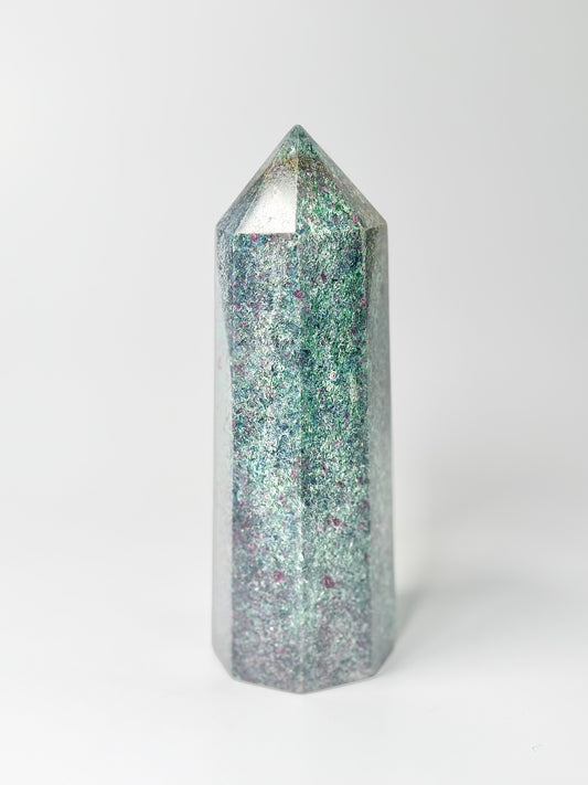 Eight Facet Ruby in Kyanite Tower – 758g -Distinctive Colour & Balanced Form