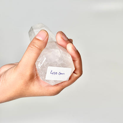 Eight Facet Clear Quartz Tower - 410g – Infinite Energy, Clarity & Manifestation