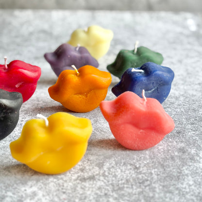 Lip Figurine Beeswax Candle | Colour Options Available