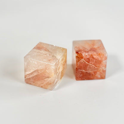 Fire Quartz Cube - Focus & Clarity