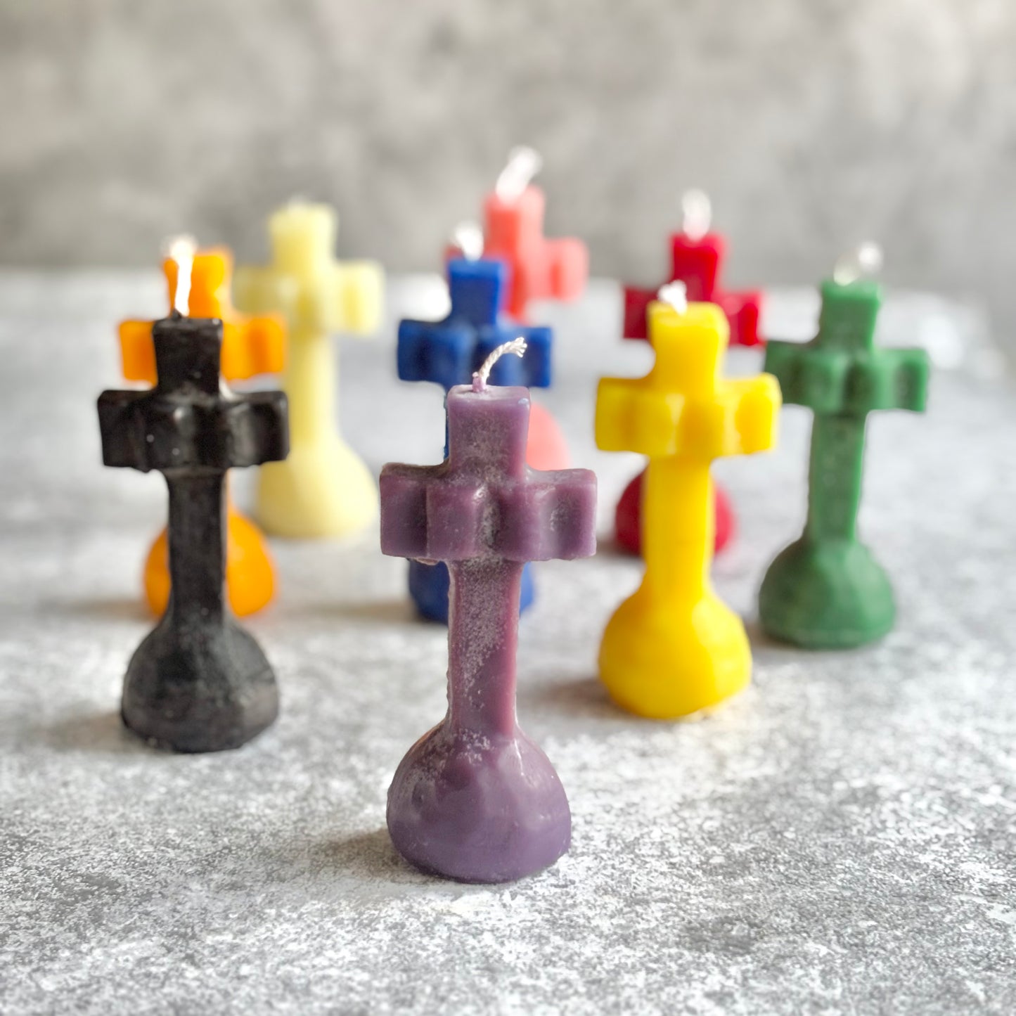 Cross Altar Beeswax Candle | Colour Option Available