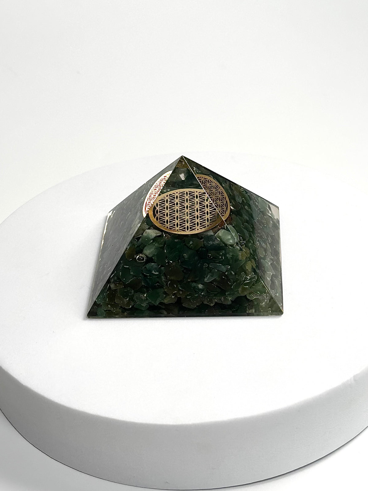 Green Aventurine Orgonite Pyramid