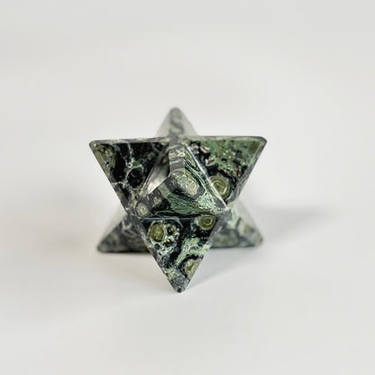 Kambaba Jasper Large Merkaba Carving - 160 Gm