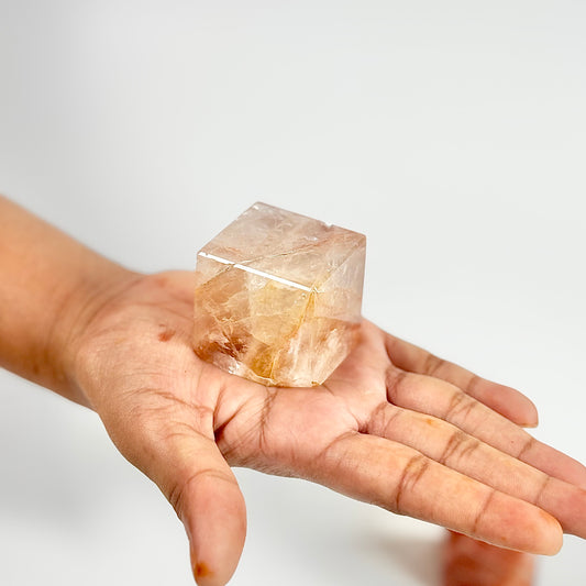 Fire Quartz Cube - Focus & Clarity