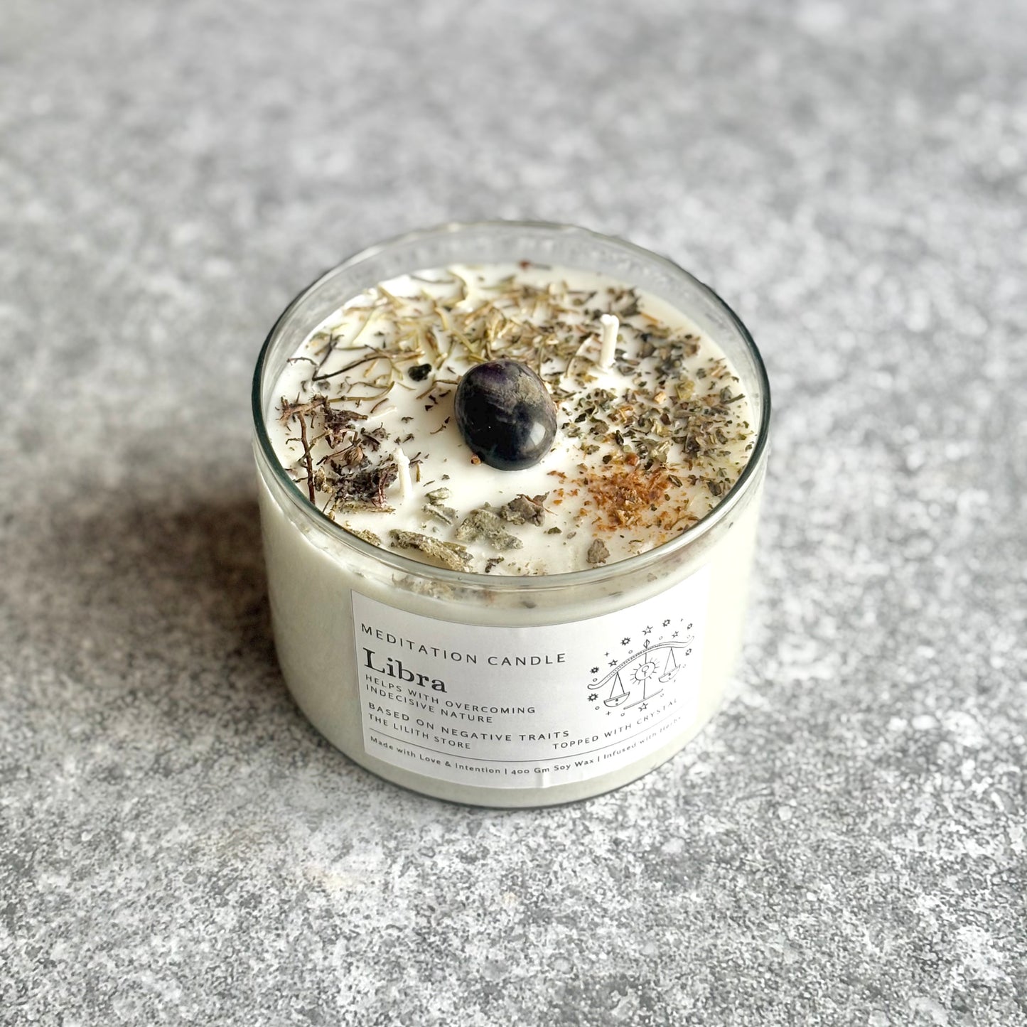 Libra Zodiac Soy Intention Candle | 400 Gm