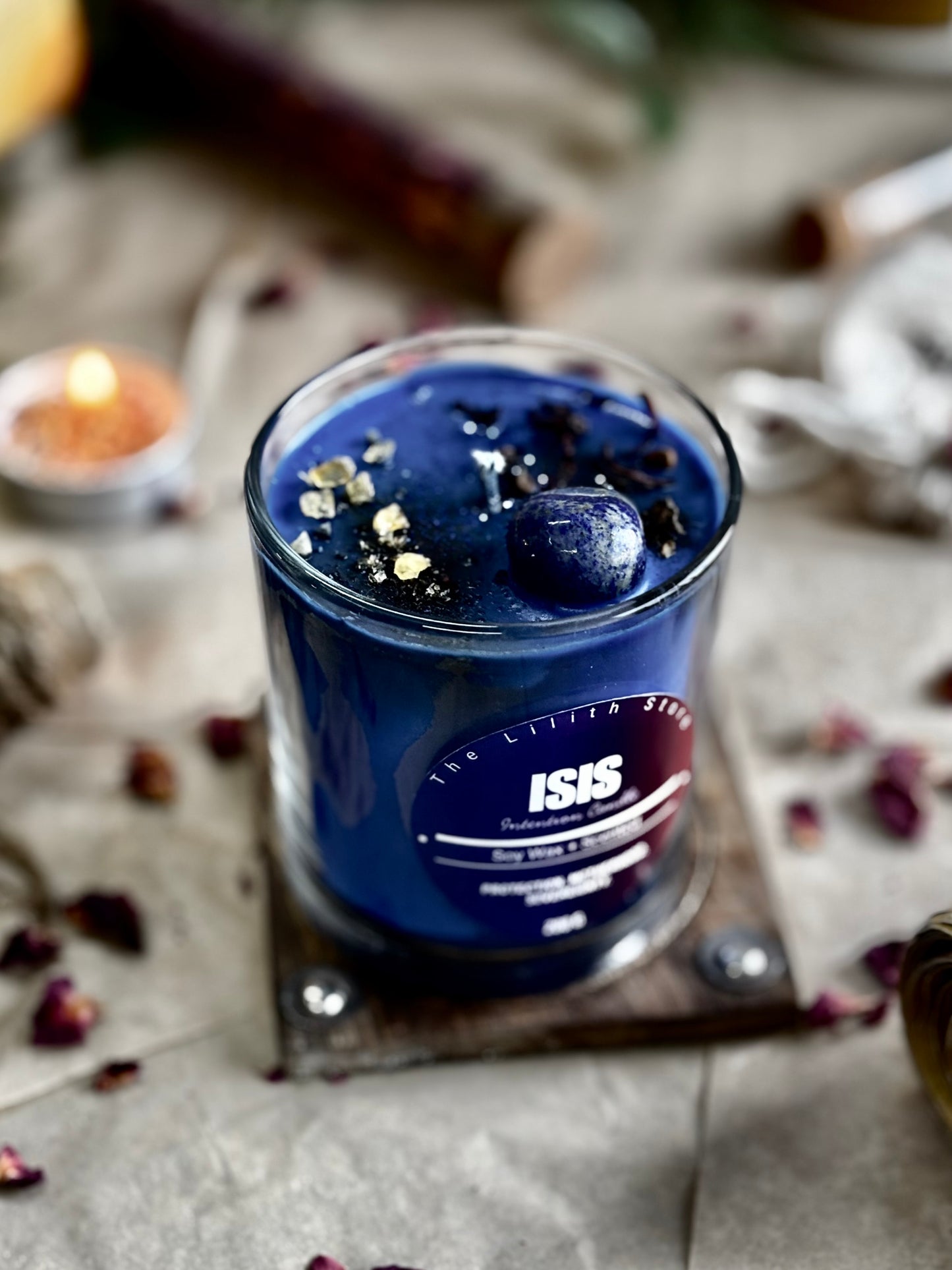Isis Altar Candle – 200 g Soy Wax Jar Candle for Ritual & Devotion