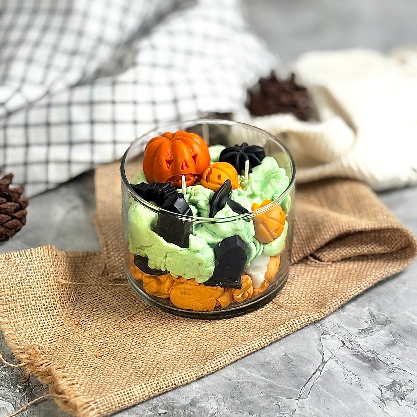 Pumpkin Graveyard Candle  – Pumpkin Spice Soy Wax