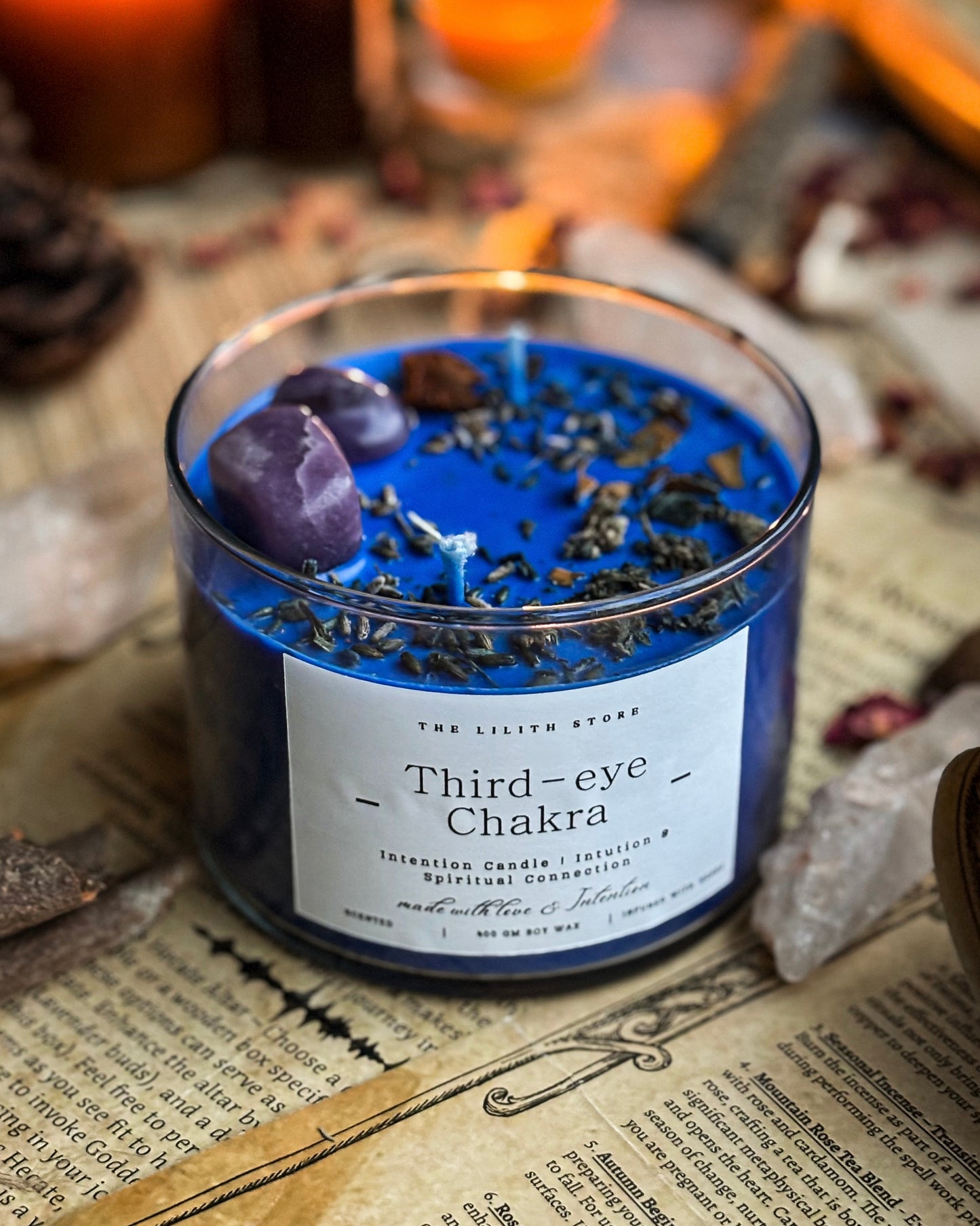 Third-Eye Chakra Intention Candle