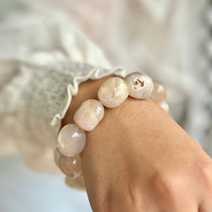 Flower Agate Tumble Bracelet | Bloom in to your Trueself