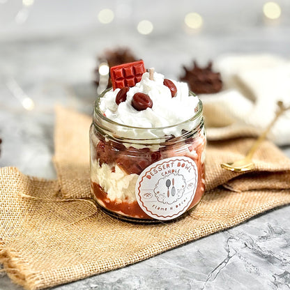 Choco Coffee Cheesecake Dessert Candle - 220g