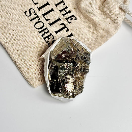 Peruvian Pyrite Cluster – 71g -Golden Brilliance & Striking Presence