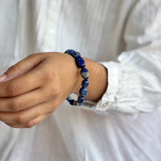 Lapis Lazuli Mini Tumble Bracelet | Expression & Communication