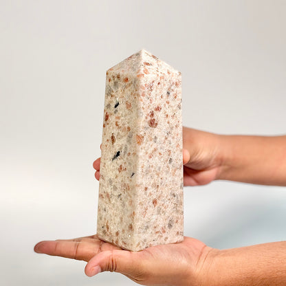 Sunstone Four-Facet Tower – 1184 Gm - Ignit Joy • Embrace Confidence • Manifest Positivity