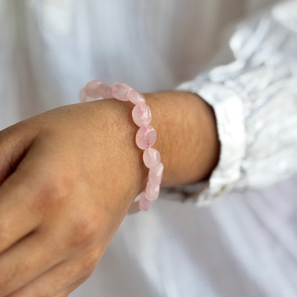 Rose Quartz Mini Tumble Bracelet | Love & Self-Love