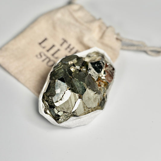 Peruvian Pyrite Cluster – 231g -Golden Brilliance & Striking Presence