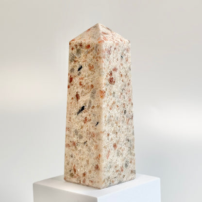 Sunstone Four-Facet Tower – 1184 Gm - Ignit Joy • Embrace Confidence • Manifest Positivity