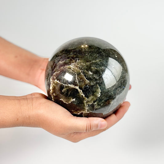 Labradorite Large Sphere - 2.1 Kg | Promotes Spiritual Growth