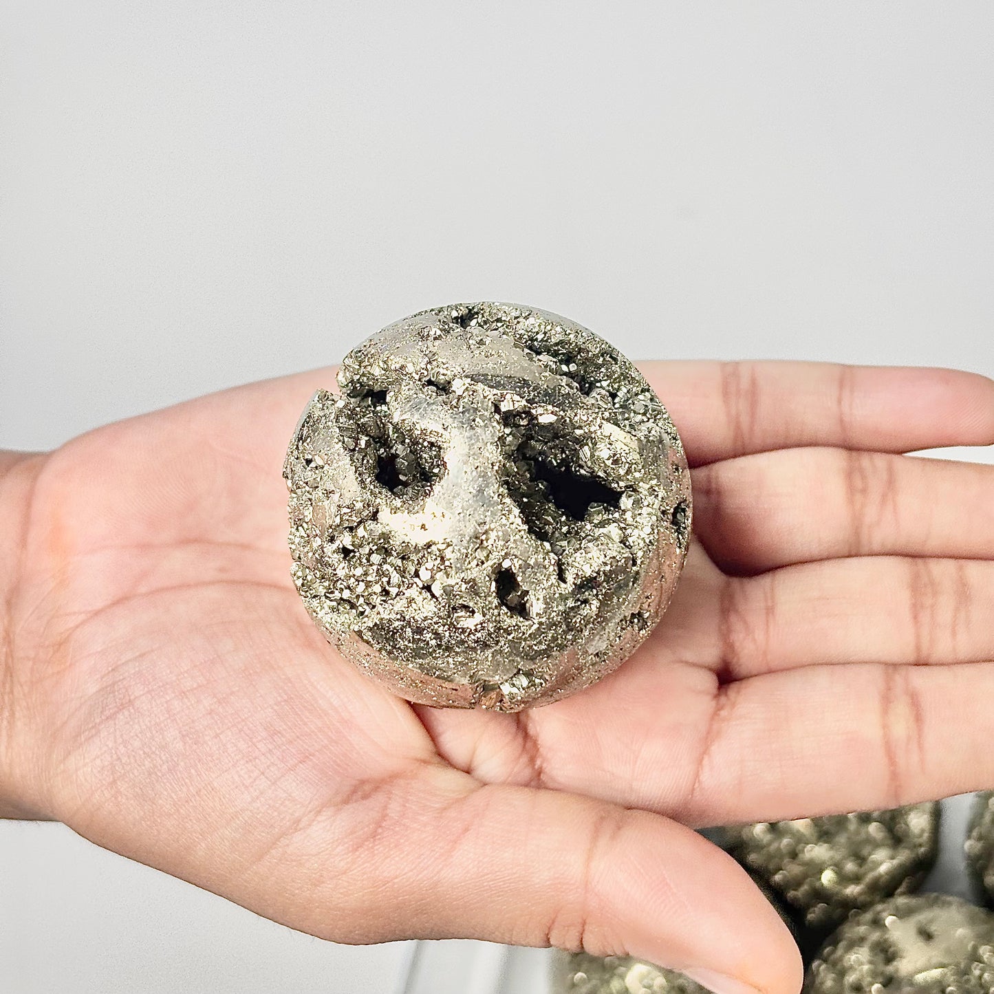 Pyrite Druzy Sphere – Peruvian Pyrite