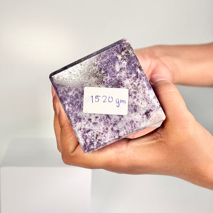 Lepidolite Four-Facet Tower – 1520g - Calm the Mind • Ease Anxiety • Support Emotional Healing