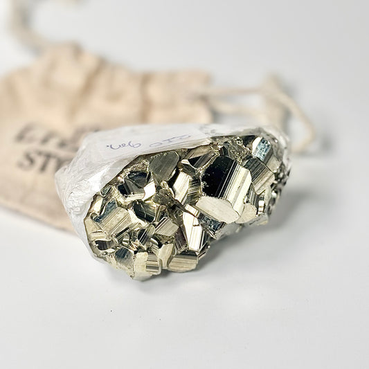 Peruvian Pyrite Cluster – 210g -Golden Brilliance & Striking Presence