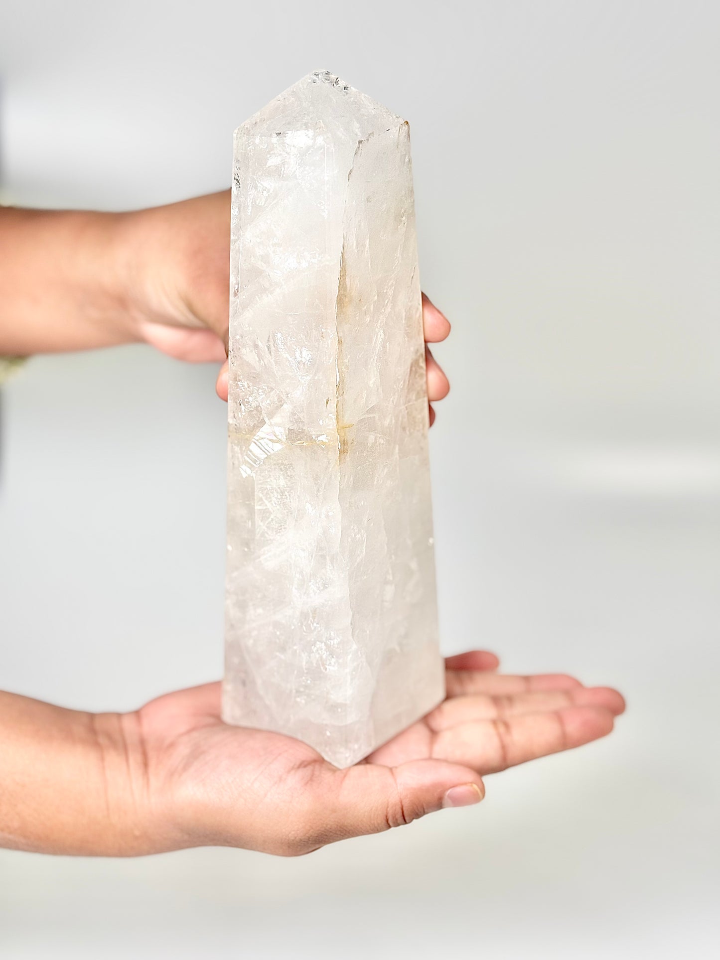Four Facet Clear Quartz Tower – 930g - Amplify, Align & Awaken