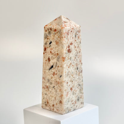 Sunstone Four-Facet Tower – 1184 Gm - Ignit Joy • Embrace Confidence • Manifest Positivity