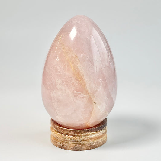 Rose Quartz Large Egg Carving – 1.2 Kg | Stone of Love & Self Love