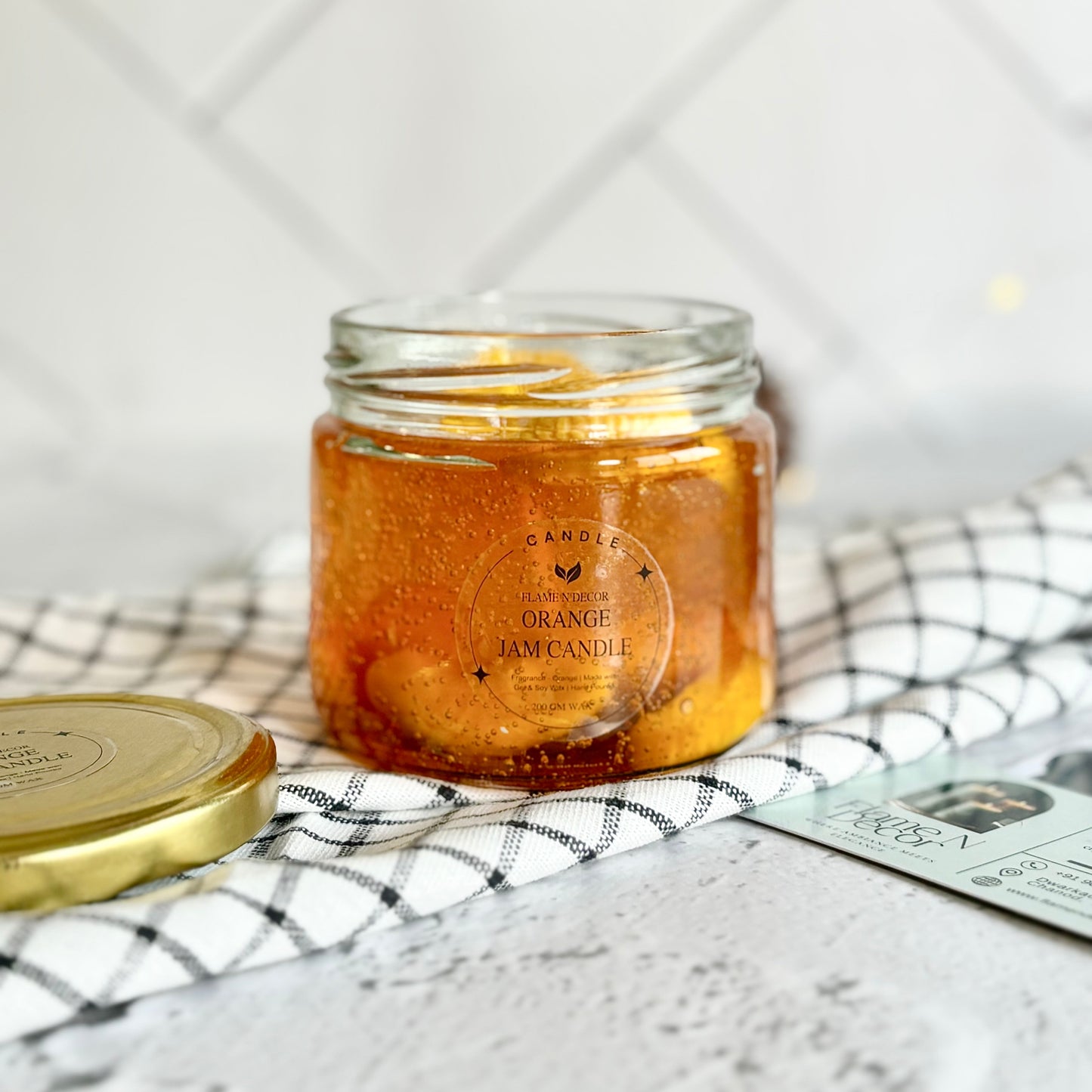 Orange Jam Scented Candle | Dessert Candle