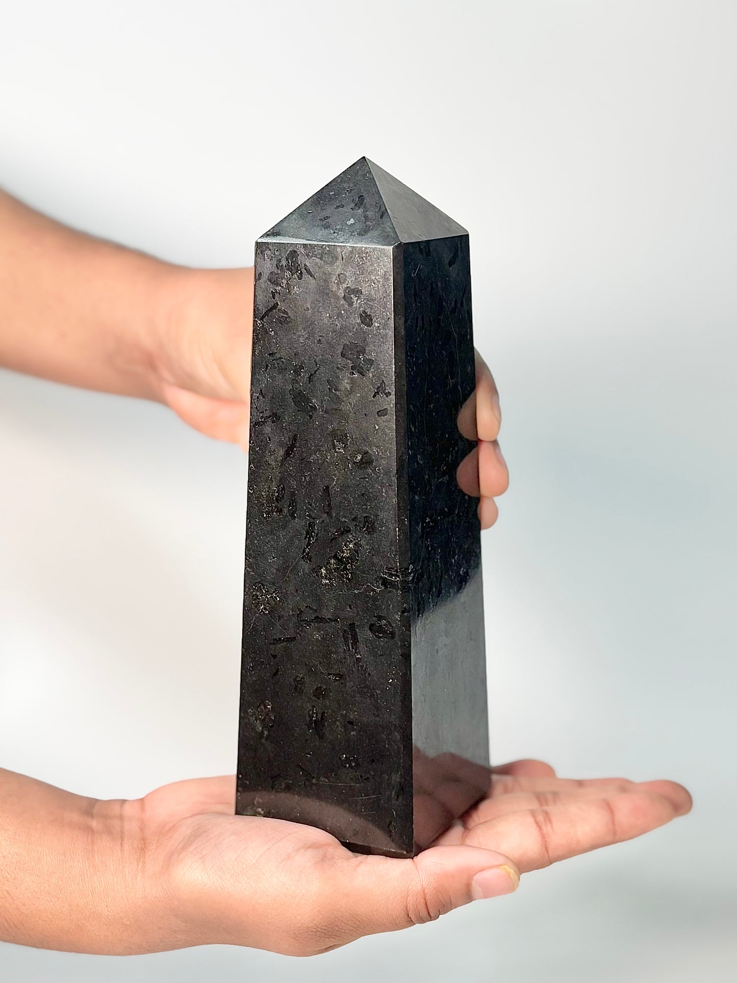 Four Facet Black Tourmaline Tower – 1.2 Kg - Strength, Stability & Refined Style