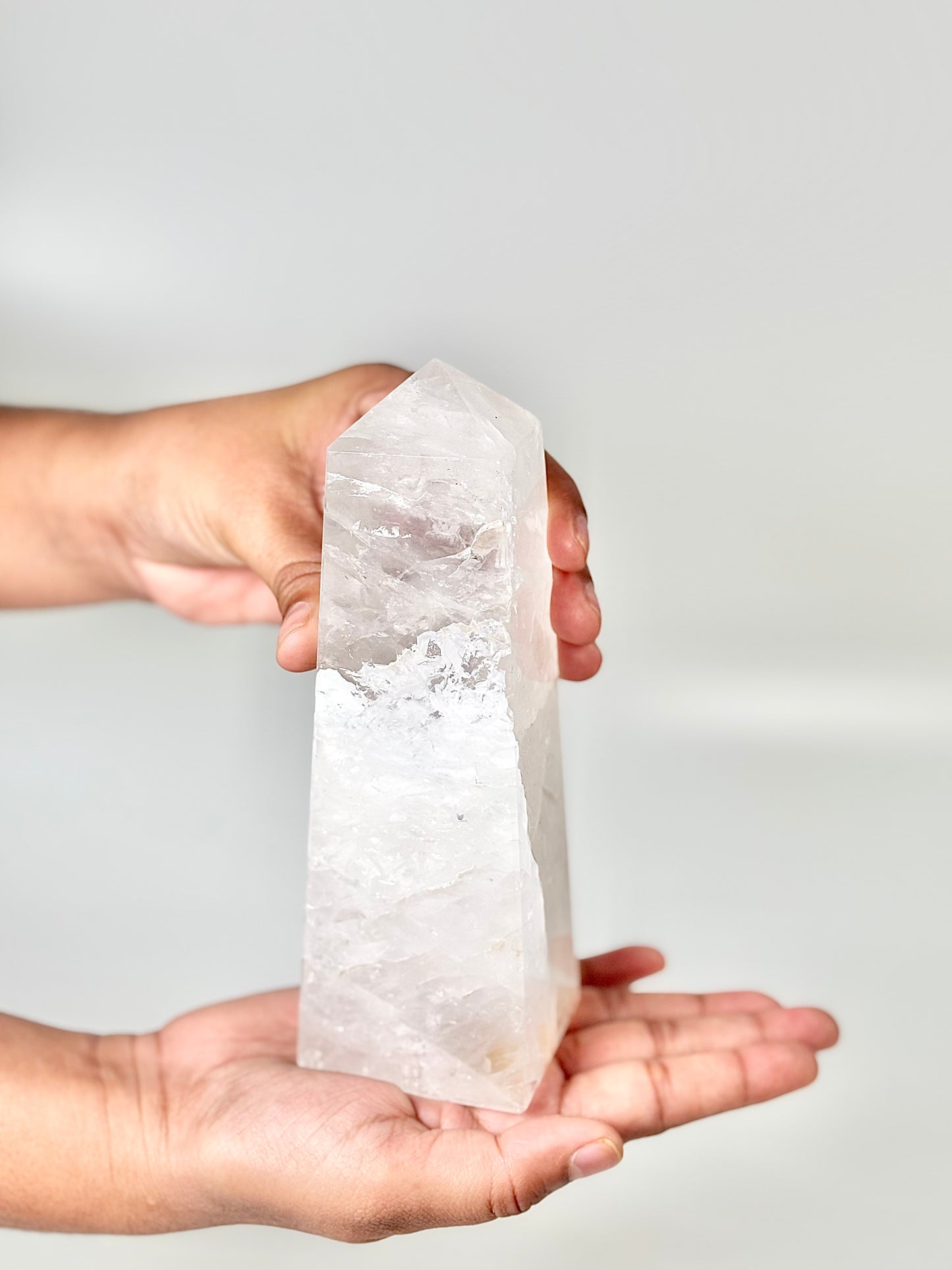 Four Facet Clear Quartz Tower – 760g - Amplify, Align & Awaken