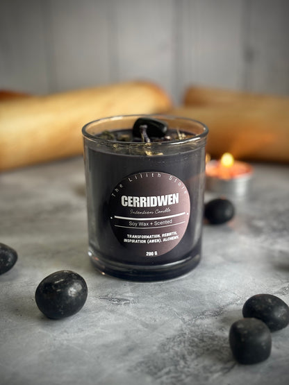 Cerridwen Altar Candle – 200 g Soy Wax Jar Candle for Ritual & Devotion