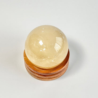 Yellow Calcite Sphere | Helps connect with Spirit Guides