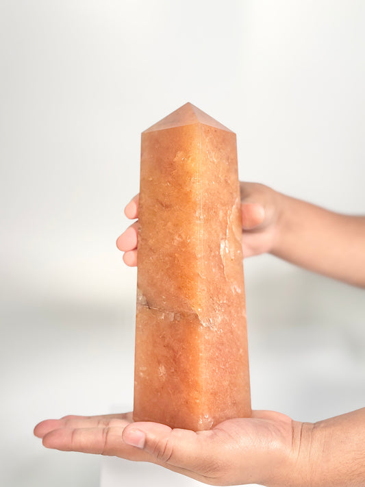 Red Aventurine Four-Facet Tower – 1204g - Boost Vitality • Spark Motivation • Manifest with Confidence