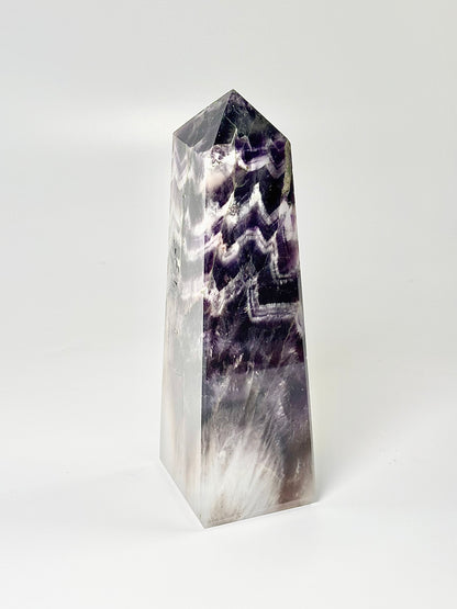 Four Facet Chevron Amethyst Tower – 801g - Amplified Intuition & Focused Healing