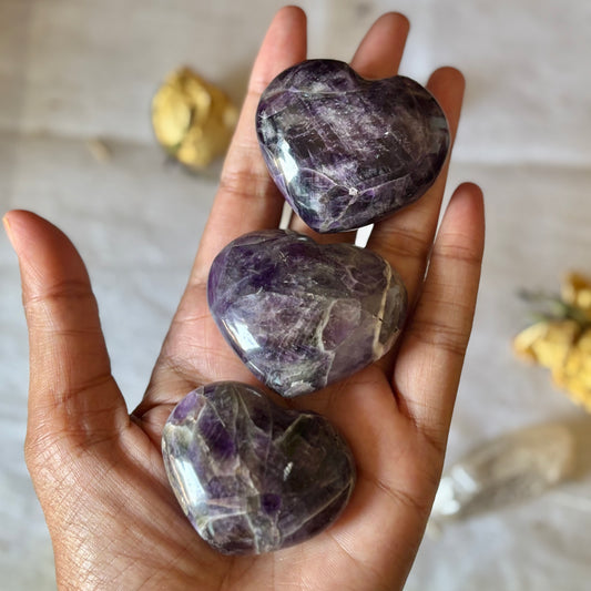 Amethyst Heart - Small Size