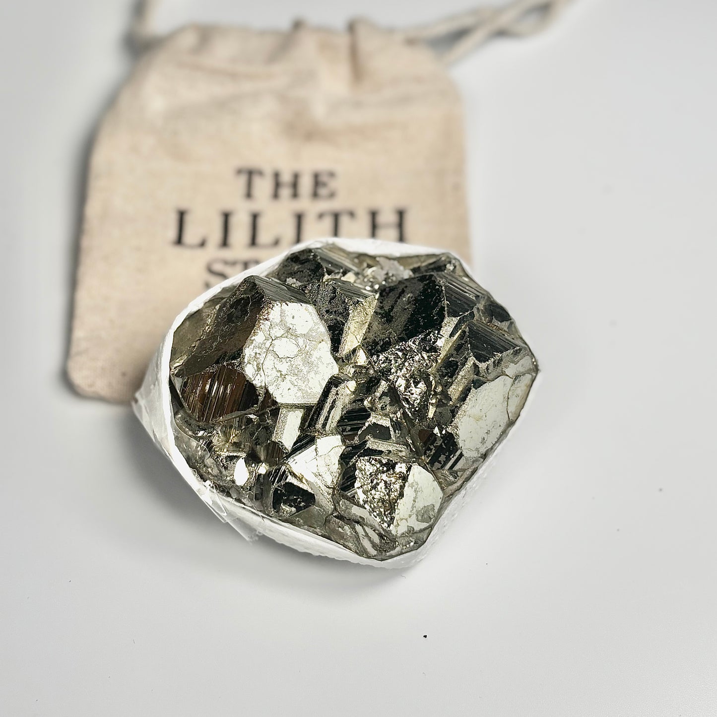 Peruvian Pyrite Cluster – 266g - Golden Brilliance & Striking Presence